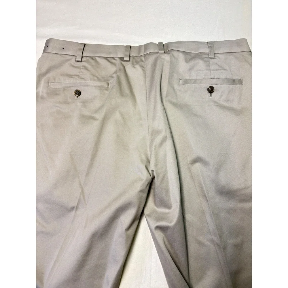 Brooks Brothers Advantage Chino‎ Stretch Clark Fit Khaki Pants Mens 40x35 Tan